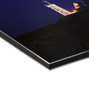 Papier d'art sur une plaque d'aluminium